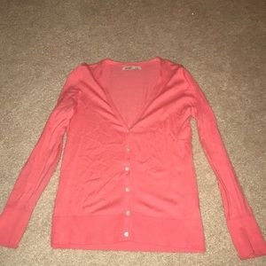 Coral cardigan